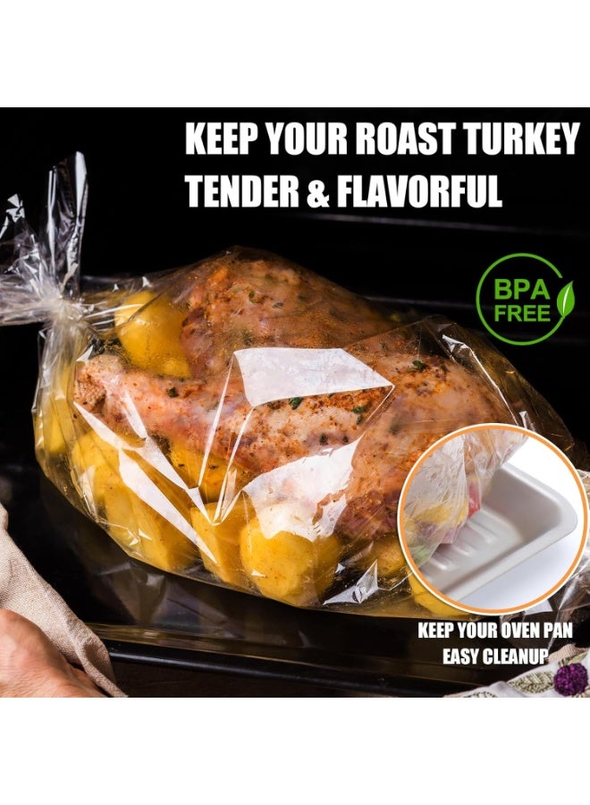 أكياس شواء حرارية للفرن والميكروويف حجم كبير – أكياس تحميص الطعام للحوم والدواجن والأسماك – عبوة 8 أكياس Roasting Bags بمقاس 25×38 سم – تحمير الطعام داخل الكيس مع الحفاظ على العصارة – طهي صحي بدون فوضى – تحافظ على نظافة الفرن وتمنح طعامك طراوة ومذاق غني - Image 3